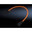 Rittal SZ 4315400 SZ 2507.500 bağlantı elemanı üzerinden geçiş kablolaması/besleme (soketli ve fişli) 600 mm turuncu –
